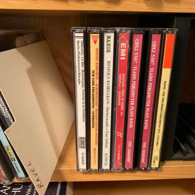 Large Classical Music Collection incl. CDs, Books, Records, & CD Rack (BO-HS)