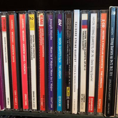 Large Classical Music Collection incl. CDs, Books, Records, & CD Rack (BO-HS)