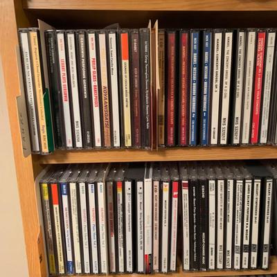 Large Classical Music Collection incl. CDs, Books, Records, & CD Rack (BO-HS)