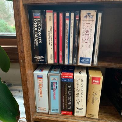 Large Classical Music Collection incl. CDs, Books, Records, & CD Rack (BO-HS)