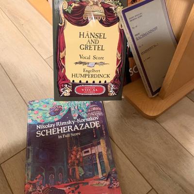 Large Classical Music Collection incl. CDs, Books, Records, & CD Rack (BO-HS)