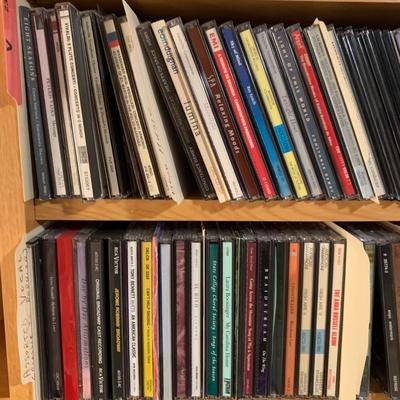 Large Classical Music Collection incl. CDs, Books, Records, & CD Rack (BO-HS)