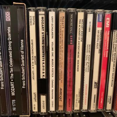 Large Classical Music Collection incl. CDs, Books, Records, & CD Rack (BO-HS)
