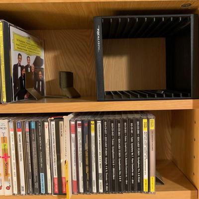 Large Classical Music Collection incl. CDs, Books, Records, & CD Rack (BO-HS)