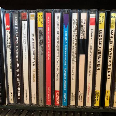Large Classical Music Collection incl. CDs, Books, Records, & CD Rack (BO-HS)