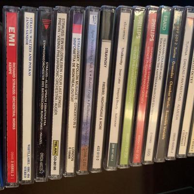 Large Classical Music Collection incl. CDs, Books, Records, & CD Rack (BO-HS)
