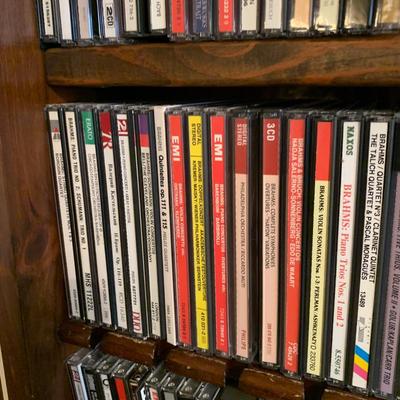 Large Classical Music Collection incl. CDs, Books, Records, & CD Rack (BO-HS)
