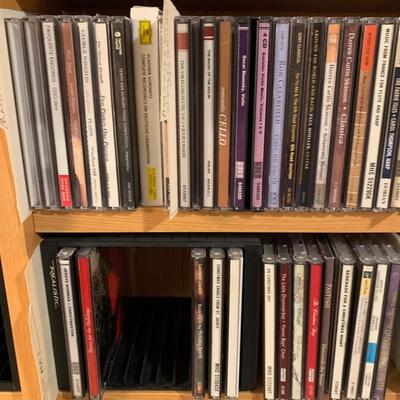 Large Classical Music Collection incl. CDs, Books, Records, & CD Rack (BO-HS)