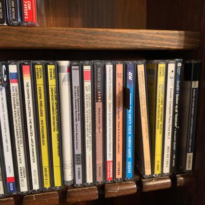 Large Classical Music Collection incl. CDs, Books, Records, & CD Rack (BO-HS)