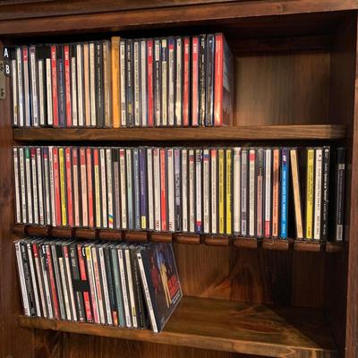 Large Classical Music Collection incl. CDs, Books, Records, & CD Rack (BO-HS)