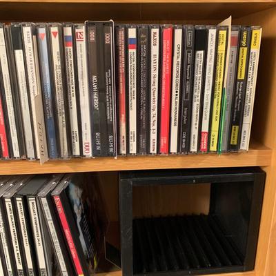 Large Classical Music Collection incl. CDs, Books, Records, & CD Rack (BO-HS)