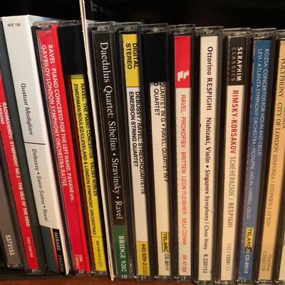 Large Classical Music Collection incl. CDs, Books, Records, & CD Rack (BO-HS)