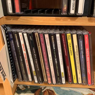 Large Classical Music Collection incl. CDs, Books, Records, & CD Rack (BO-HS)