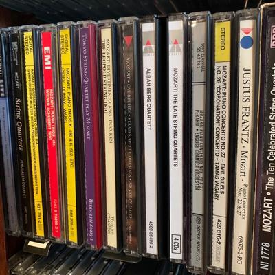 Large Classical Music Collection incl. CDs, Books, Records, & CD Rack (BO-HS)