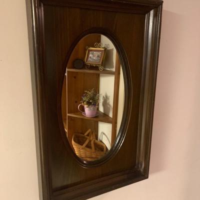 Thick Wood Frame Mirror