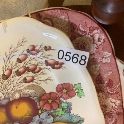 Wood & Sons / Copeland Vintage Plates / Wall Hanging Frames