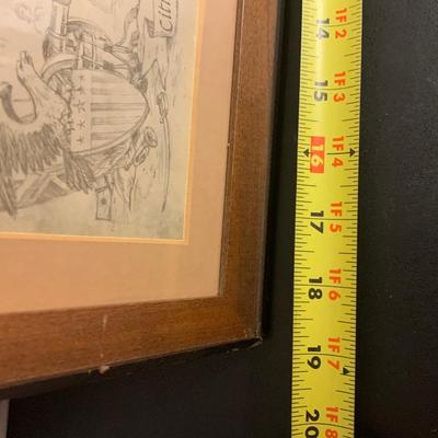 Decoration of Independence Signing Sketch Framed