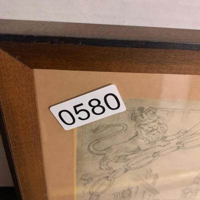 Decoration of Independence Signing Sketch Framed