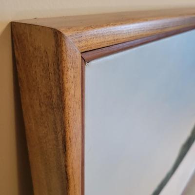 Original Oil "Winter Light and Snow on Turkey Pond" by Clifford Smith (LR-DW)