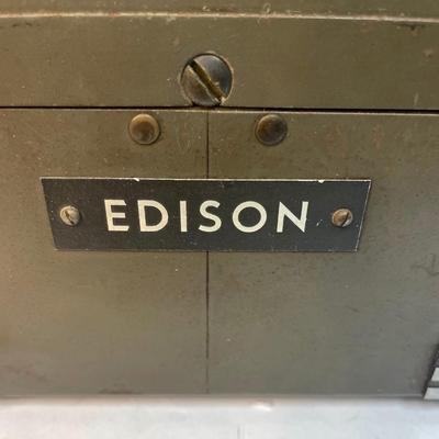 Antique Edison Cylinder Dictiphone Music Player Vintage Voicewriter Ediphone AS IS