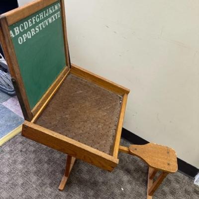 Vintage Wooden School Desk