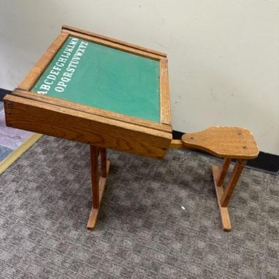 Vintage Wooden School Desk