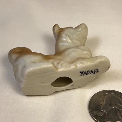 MADE IN JAPAN CERAMIC DOG FIGURE