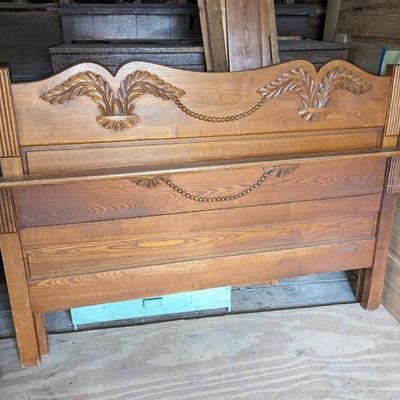 Matches Dresser, Oak Full Size Bed Frame