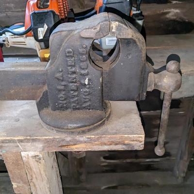 Incredibly Rare H. B. SMITH NO. 1 ANTIQUE PIPE Swivel VISE AUG 1 1865 CIVIL WAR ERA