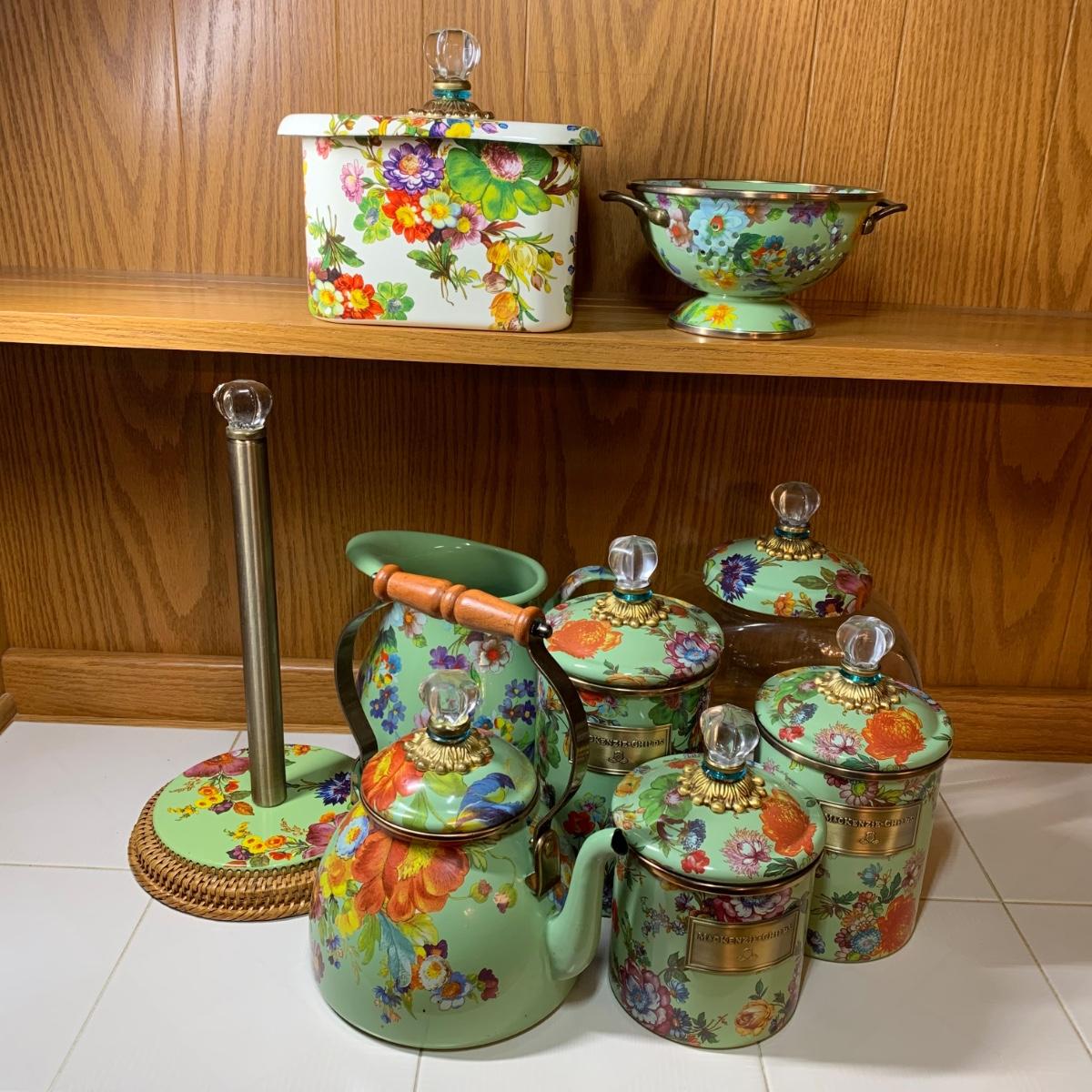 LOT 155R Mackenzie Childs Flower Market Enamelware Collection