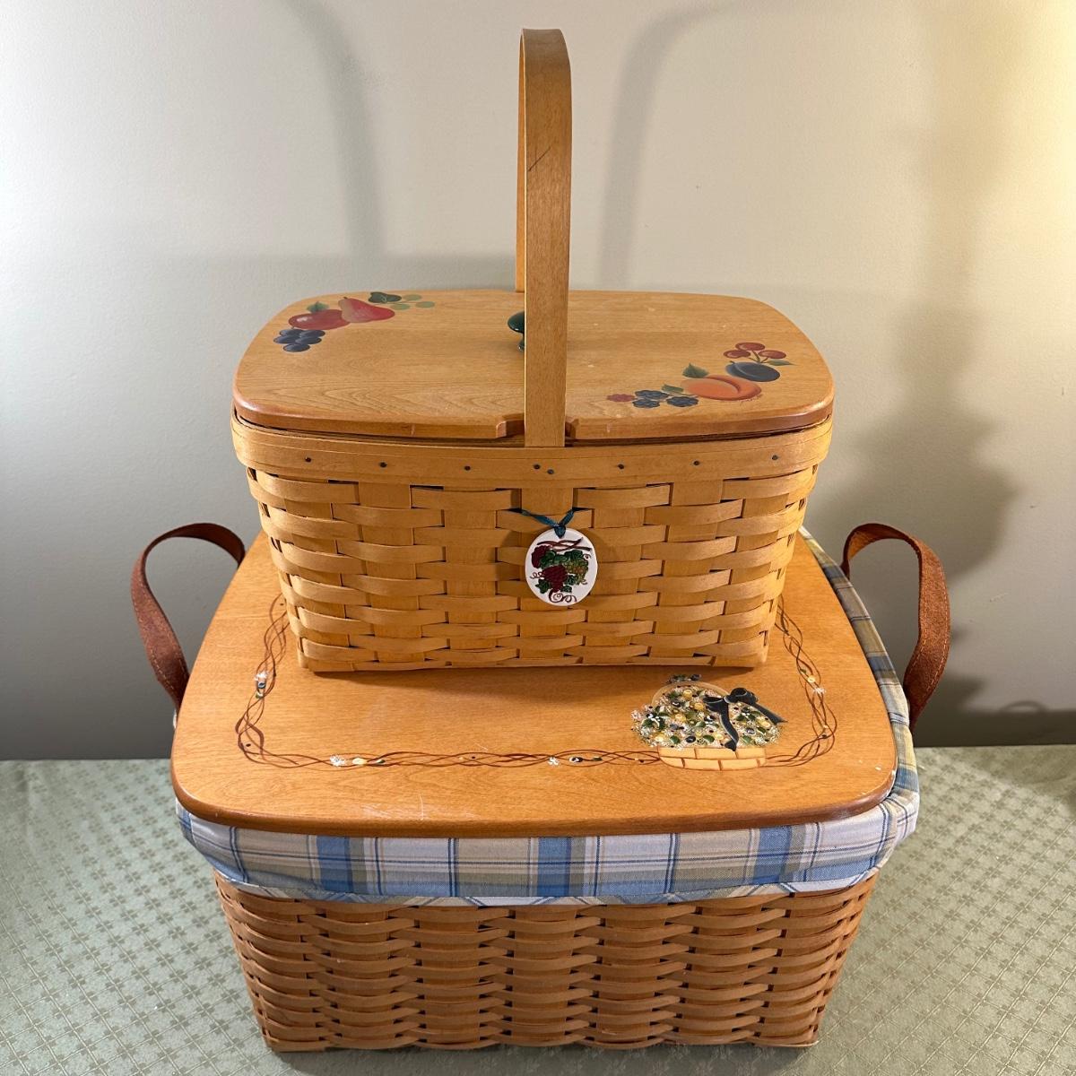 LOT 165N Longaberger Picnic Baskets
