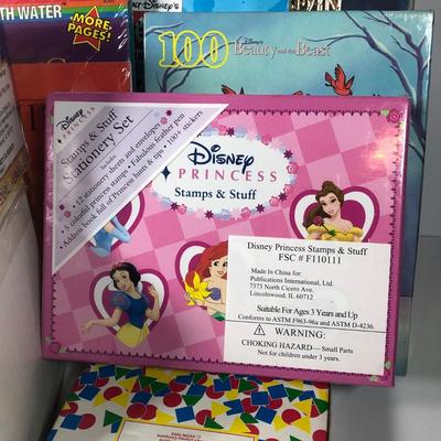 LOT 4L: Disney Kid's Collection - 2000 Avon Pick-Me-Up Pals Lil Dipper, Avon Kids Minnie Mouse Jewelry Stand, Disney Books, Beauty...