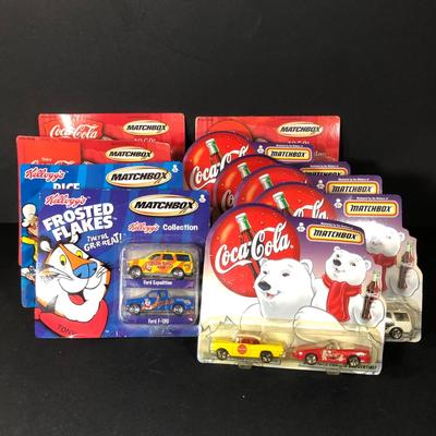 LOT 42L: Packaged Matchbox Collection - Coca-Cola & Kellogg's