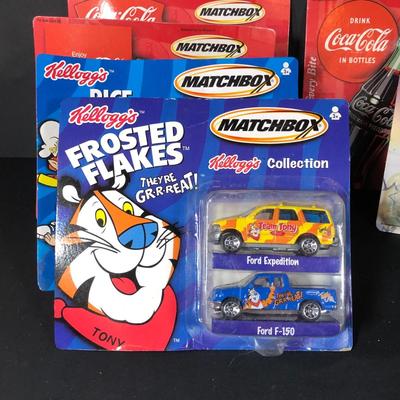 LOT 42L: Packaged Matchbox Collection - Coca-Cola & Kellogg's