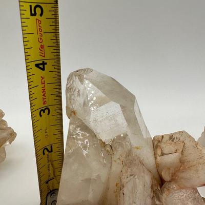 Three (3) Quartz Crystals
