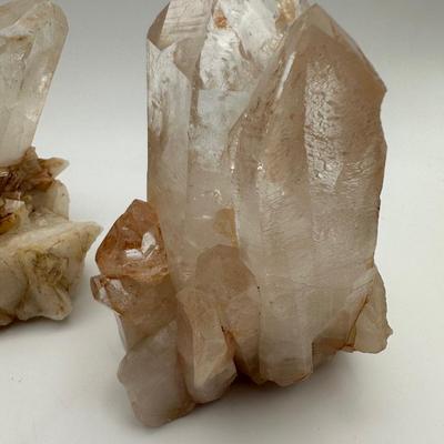 Three (3) Quartz Crystals