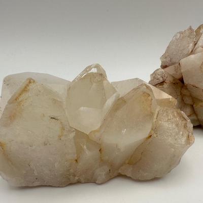 Three (3) Quartz Crystals