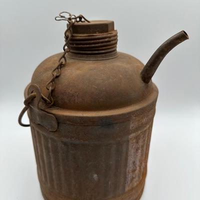Antique Metal Oil Can