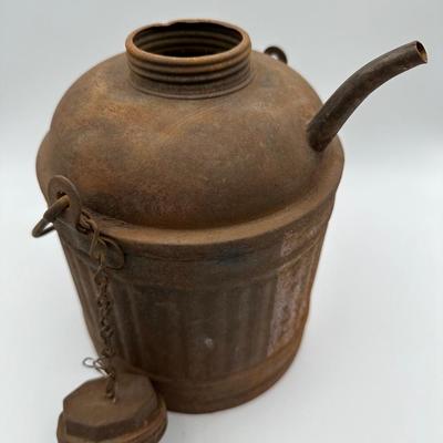 Antique Metal Oil Can