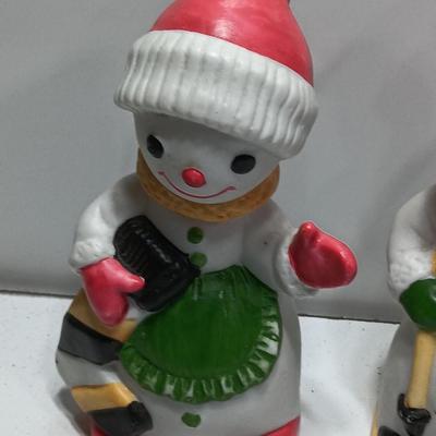 Vintage Flambro Snowman and snowwoman
