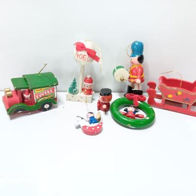 Vintage wooden ornaments