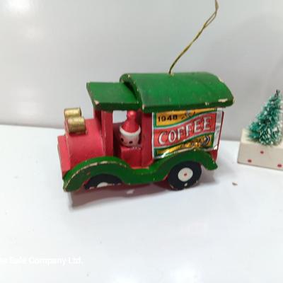Vintage wooden ornaments