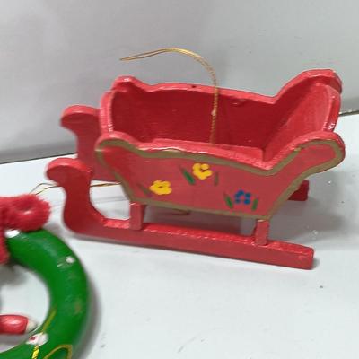 Vintage wooden ornaments