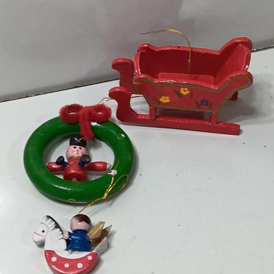 Vintage wooden ornaments