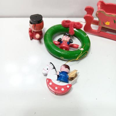 Vintage wooden ornaments