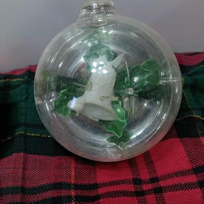4 larger vintage jewel brite plastic ornaments