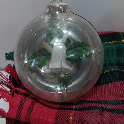 4 larger vintage jewel brite plastic ornaments