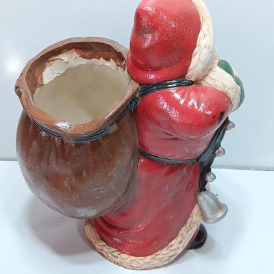Large ceramic Santa with bag on his back