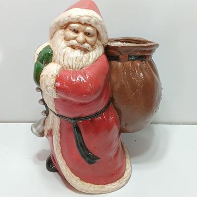 Large ceramic Santa with bag on his back