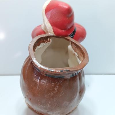 Large ceramic Santa with bag on his back